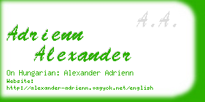 adrienn alexander business card